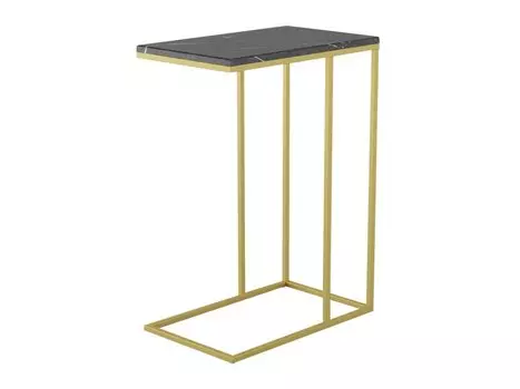 Журнальный стол Агами Голд Черный Мрамор