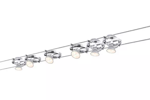 94128 WIRE SYSTEM CARDAN LED 6X4W GU5,3 CHROM Paulmann 94128