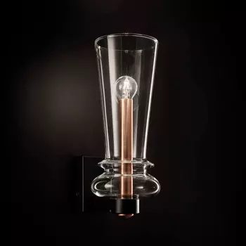 Бра Italamp 2296/APG trasparente/nero opaco/COP