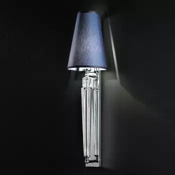 Бра Italamp 8057/AP trasparente/cromo/blu