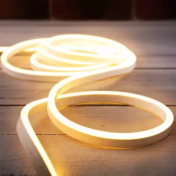 Гибкий неон LED SMD 8х16 мм, односторонний, теплый белый, 120 LED/м, 5 м Neon-Night 131-006