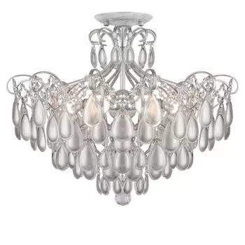 Каскадная люстра AM Group MONICA PL6 SILVER