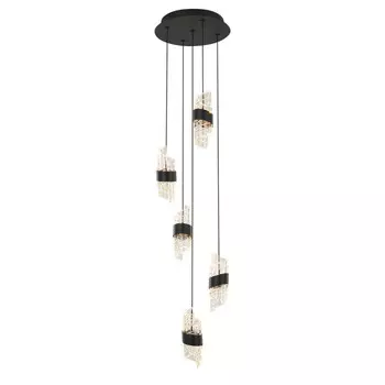 Каскадная люстра DeLight Collection MD23001022-5A matt black