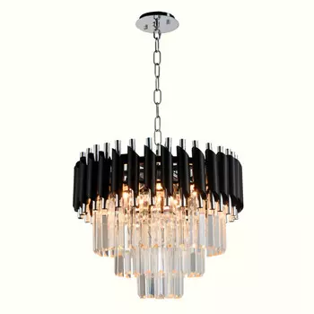 Каскадная люстра Natali Kovaltseva DARIAN 76017/5C CHROME BLACK