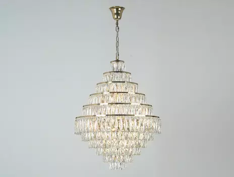 Каскадная люстра Newport 10125+15/C gold