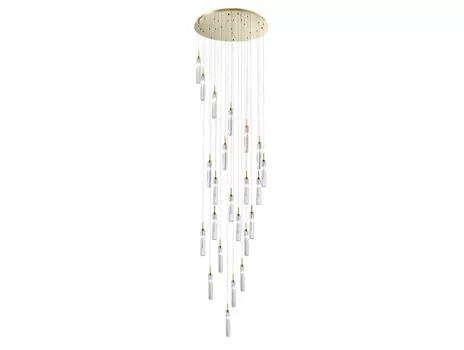 Каскадная люстра Newport 4528+14/S gold