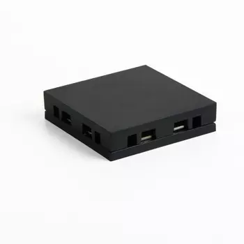 Коннектор Elektrostandard Четырёхсторонний соединитель (чёрный) 85003/00