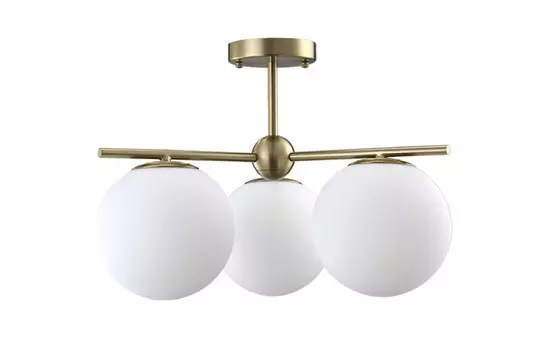 Люстра на штанге Crystal Lux FELIZ SP-PL3 BRONZE/WHITE