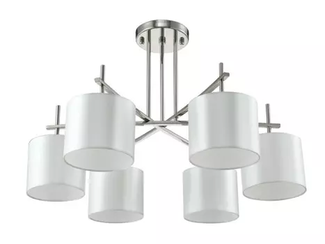 Люстра на штанге Crystal Lux SERGIO PL6 NICKEL