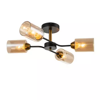 Люстра на штанге Escada 1131/4P Black/Gold