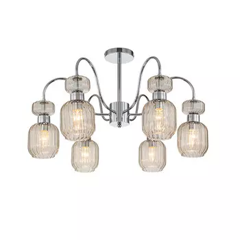 Люстра на штанге Escada 1141/6PL Chrome/Beige