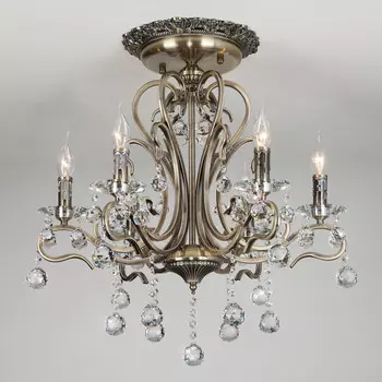 Люстра на штанге Eurosvet 12505/6 античная бронза Strotskis