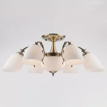 Люстра на штанге Eurosvet 22010/6+2 античная бронза