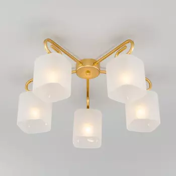 Люстра на штанге Eurosvet 30143/5 латунь