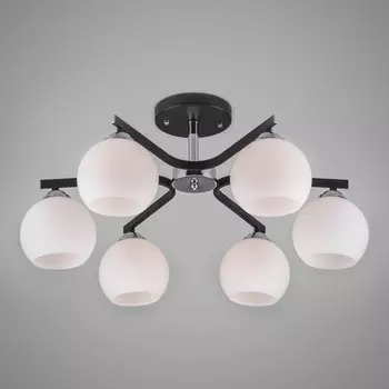 Люстра на штанге Eurosvet 30145/6 хром/венге