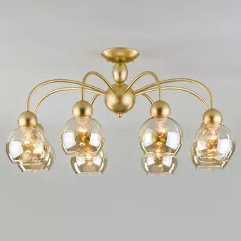 Люстра на штанге Eurosvet 30148/8 перламутровое золото