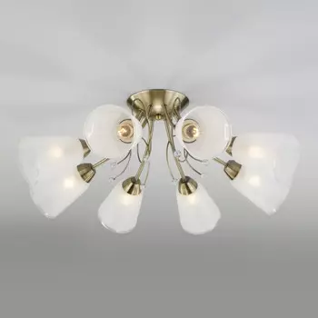 Люстра на штанге Eurosvet 30150/8 античная бронза