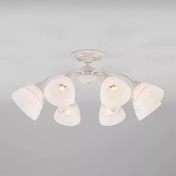 Люстра на штанге Eurosvet 30156/8 белый с золотом