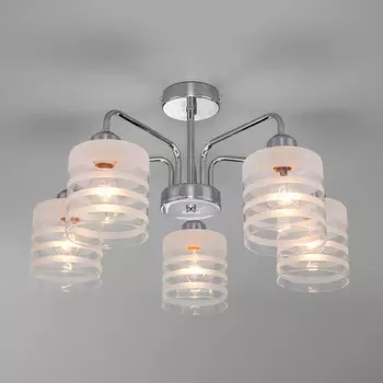 Люстра на штанге Eurosvet 30176/5 хром