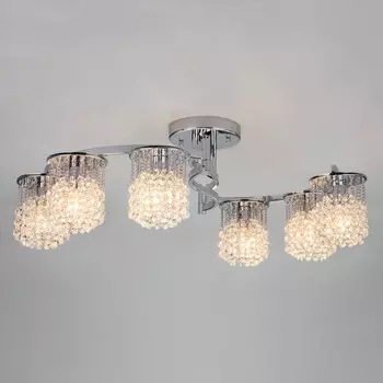 Люстра на штанге Eurosvet 3222/6 хром Strotskis