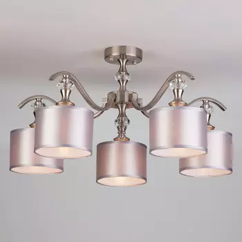 Люстра на штанге Eurosvet 60070/5 сатин-никель