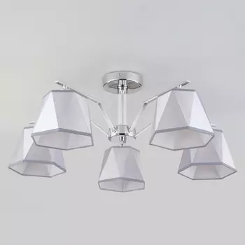 Люстра на штанге Eurosvet 60076/5 хром