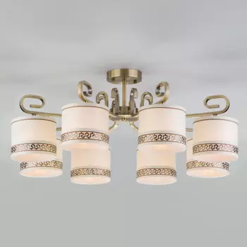 Люстра на штанге Eurosvet 60086/8 античная бронза