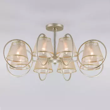 Люстра на штанге Eurosvet 60093/8 перламутровое золото