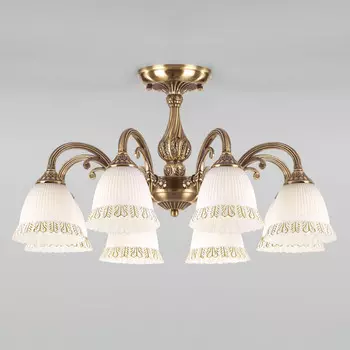 Люстра на штанге Eurosvet 60107/8 античная бронза