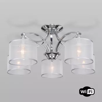 Люстра на штанге Eurosvet 60124/5 хром Smart (60109/5)