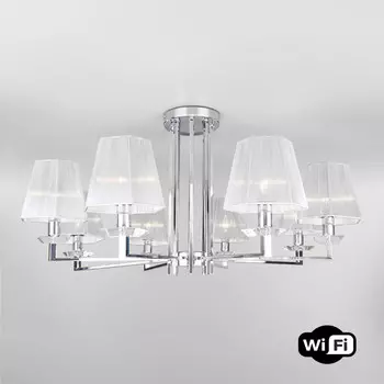 Люстра на штанге Eurosvet 60125/8 хром Smart (60114/8)