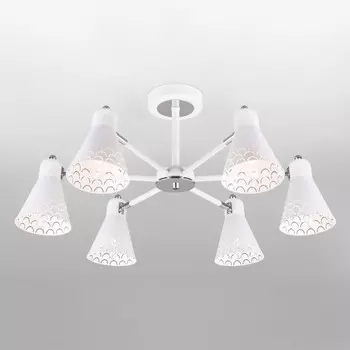 Люстра на штанге Eurosvet 70100/6 белый