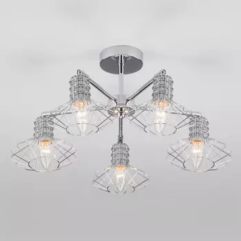 Люстра на штанге Eurosvet 70108/5 хром