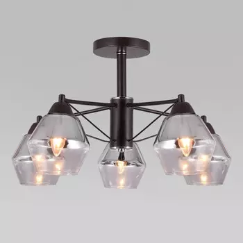 Люстра на штанге Eurosvet 70135/5 кофе