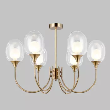 Люстра на штанге Eurosvet 70217/6 латунь