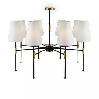 Люстра на штанге Freya FR5196PL-08BBS