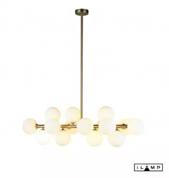 Люстра на штанге iLamp 8516P/L BR-WH