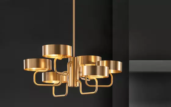 Люстра на штанге Masiero SOUND S6 G12 STANDARD LIGHTING