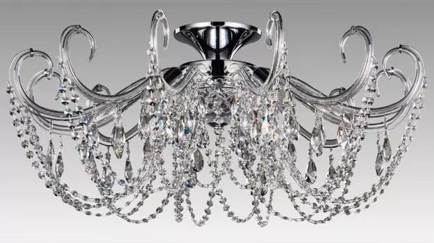 Накладная люстра Crystal Lux IMPERIA PL6 CHROME/TRANSPARENTE