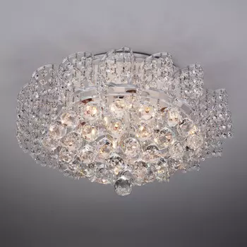 Накладная люстра Eurosvet 16017/9 белый с серебром Strotskis