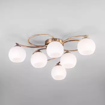 Накладная люстра Eurosvet 30144/6 античная бронза