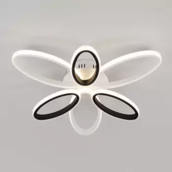 Накладная люстра Eurosvet 90137/6 белый/чёрный