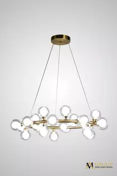 Подвесная люстра AM Group AM470 D700 POLISHED GOLD