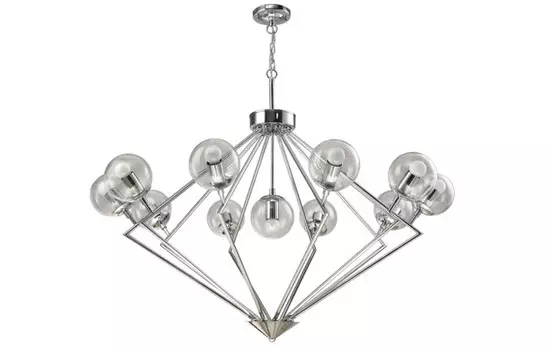 Подвесная люстра Crystal Lux FABRICIO SP11 CHROME/TRANSPARENTE