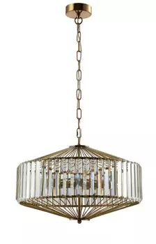 Подвесная люстра Crystal Lux FIESTA SP5 BRASS/TRANSPARENTE