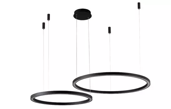 Подвесная люстра Crystal Lux FORTUNA SP123W LED D600+800 BLACK