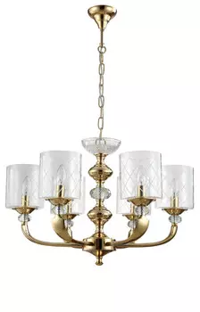 Подвесная люстра Crystal Lux GRACIA SP6 GOLD