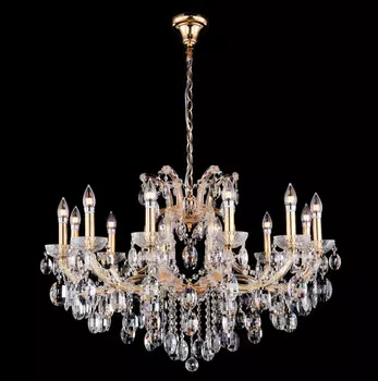 Подвесная люстра Crystal Lux HOLLYWOOD SP12 GOLD