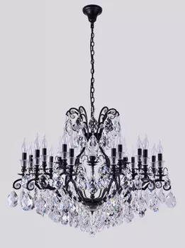 Подвесная люстра Crystal Lux MAGNIFICO SP19 BLACK/TRANSPARENT