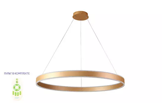 Подвесная люстра Crystal Lux MUCHOS SP88W LED D1000 GOLD